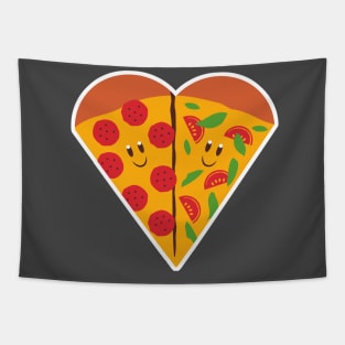 Pizza heart Tapestry