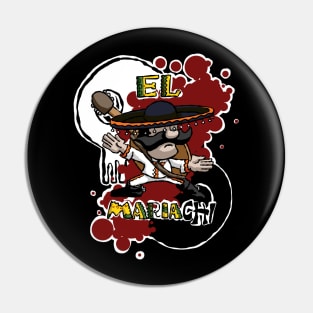 El Mariachi Tai Chi White Pin