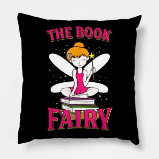 The Book Fairy T-Shirt Reading Teacher Librarian Gift Pillow