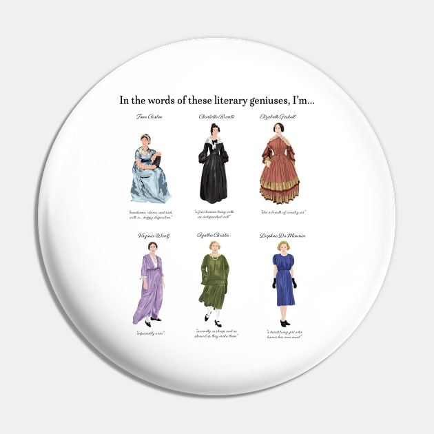 Six Iconic Female British Writers Pin by AnnalisaCaroline