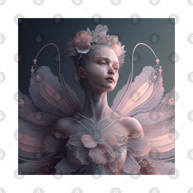 Portrait in Pastel Colors of A Fractal Ballerina by daniel4510