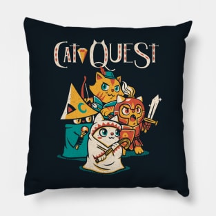 Cat Quest RPG Cats Video Game by Tobe Fonseca Pillow