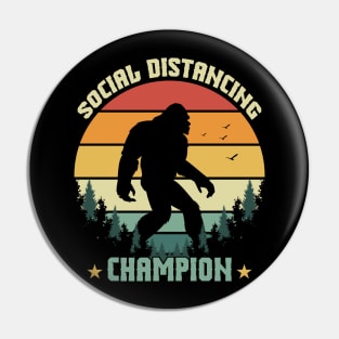 bigfoot social distancing champion Pin