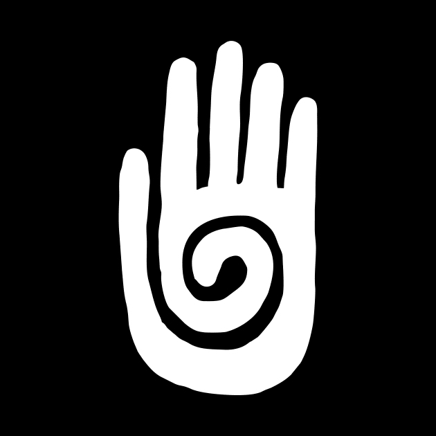 Hopi Hand Navajo - Native American Symbol by Yusa The Faith