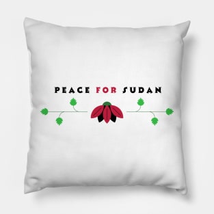 peace for sudan Pillow