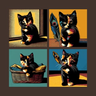 Tortoiseshell Pop Art - Cute Kitties T-Shirt