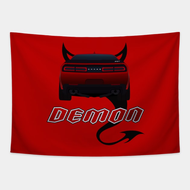 Challenger Demon Tapestry by AutomotiveArt