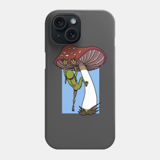 Cottagecore Goblincore Goblin Climbing Mushroom Phone Case