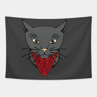 cat bandana Tapestry