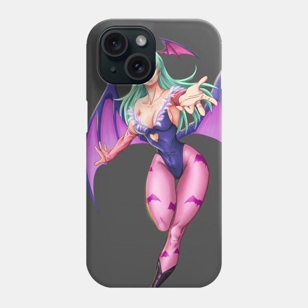 Morrigan Fan Art Phone Case by kikeruedaart