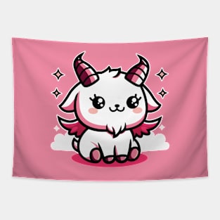 Cute Baphomet Satan Goat Tapestry