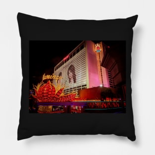 Flamingo at Night Pillow