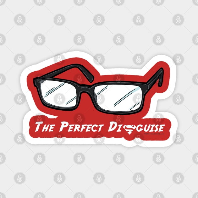 The Perfect Disguise Superhero Glasses Costume Magnet by House_Of_HaHa