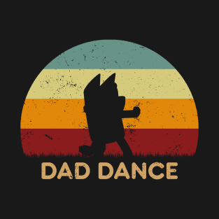 Retro Sunset - Dad Bluey Dance T-Shirt