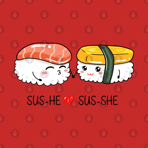 Sushi couple by CurryssArt