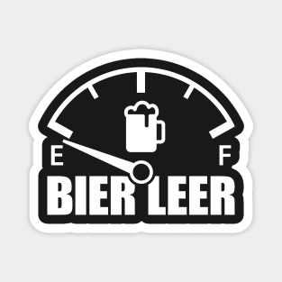 Beer empty speedometer (white) Magnet