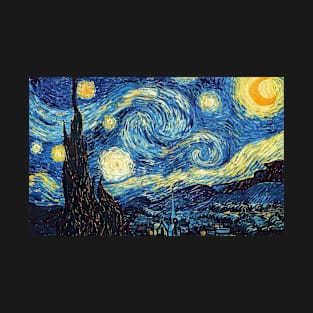 BEAUTIFUL Starry Night Oil Painting Art Design By Vincent Van Gogh T-Shirt