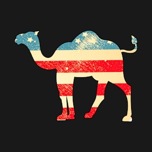 American Flag Camel T-Shirt