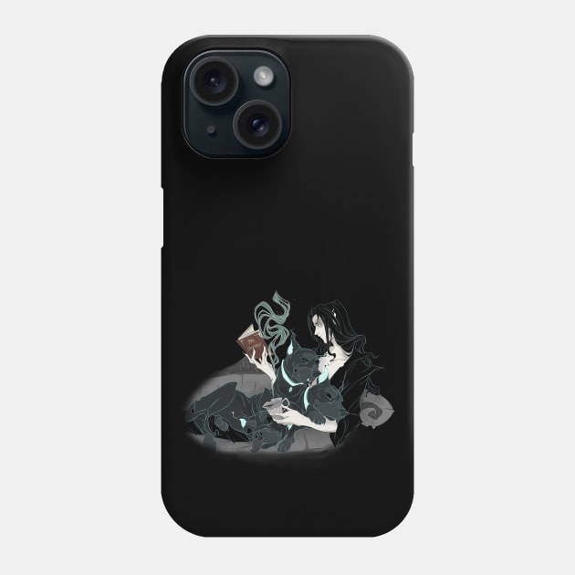 Hades and Cerebus at Home Phone Case by Drea D. Illustrations