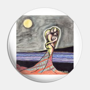 'Lover's In A Landscape' Pin