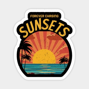 Forever Chasing Sunsets Tee, Sun Seeker T-shirt, Comfort Colors T-shirt, Beach Tee, Sunset T-shirt, Tee, Size up for Oversized, Sun Tee Magnet