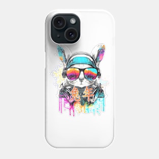 Celebrate Chinese New Year with a Colorful DJ Rabbit Portrait Phone Case