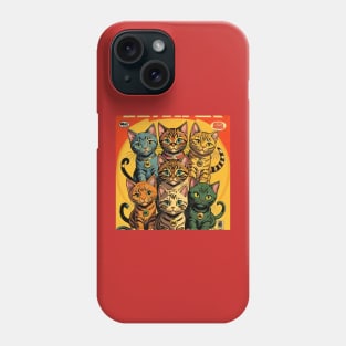 Comic little cats Phone Case