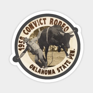 Vintage Prison Rodeo Magnet