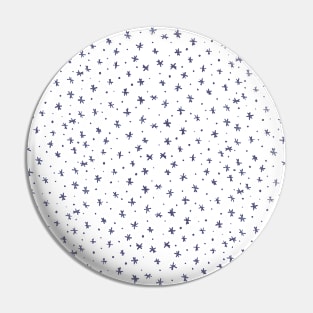 Snowflakes and dots - gray Pin