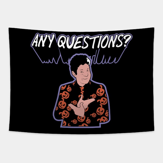 Any Questions? Tapestry by Gimmickbydesign