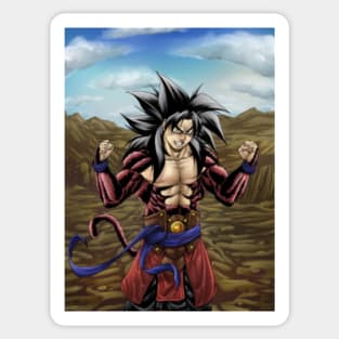 Goku Super Saiyan 4 Sticker for Sale by qalandar92