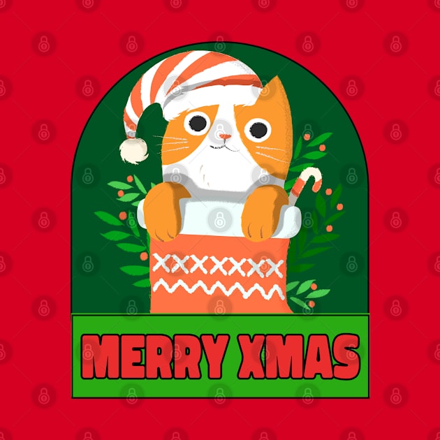 Christmas Cat Lover Christmas Shirt by TayaDesign