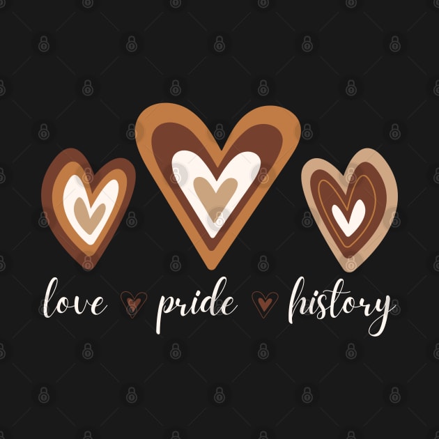 African American Love Pride History Melanin Hearts by MalibuSun