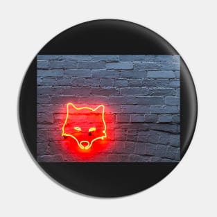 Neon Wolf Pin