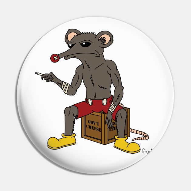 Rudy da Rat Pin by Gregg.M_Art