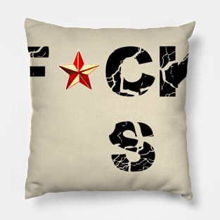 ANTI RACISM T-SHIRT fck rcsm shirt Pillow