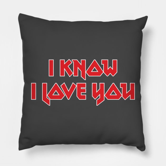 TXT I know i love you rock text Pillow by Oricca