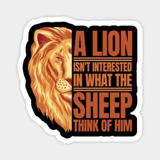 Lion's Confidence Mantra Magnet