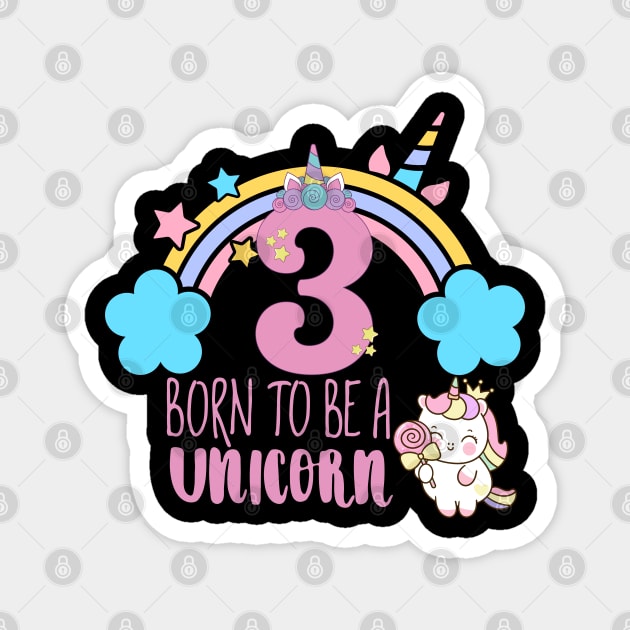 Born to be a Unicorn Magnet by Artist usha