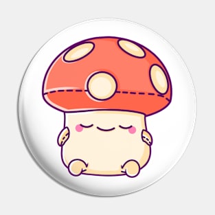 Sleepy Mushroom Pin