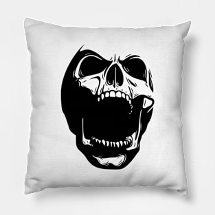 Fury Skull (white) Pillow