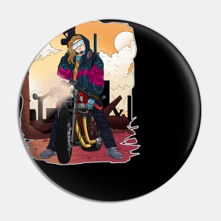 Apocalypse Rider Illustration Pin