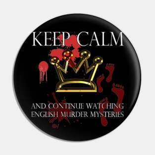 Keep Calm English Mystery Pin