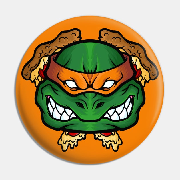 TMNT Michelangelo Pin by orozcodesign