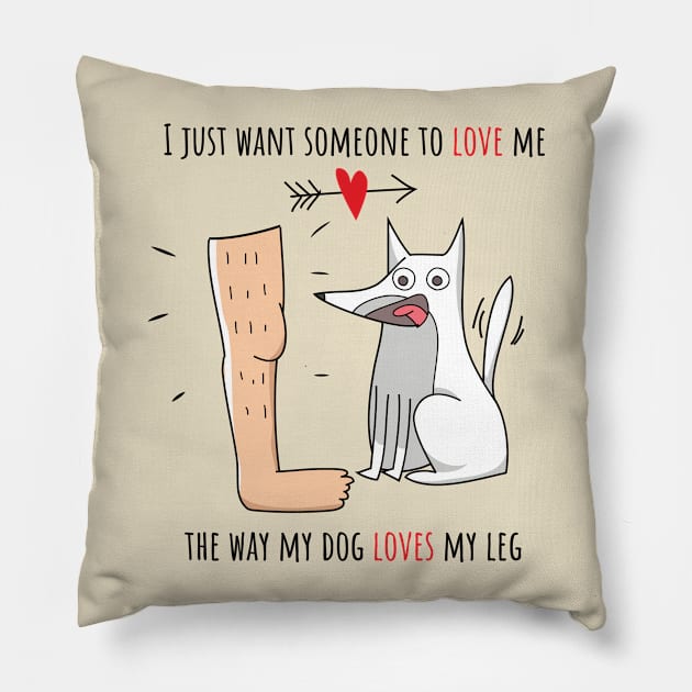 Humpy Puppy Love 2 Pillow by bluerockproducts