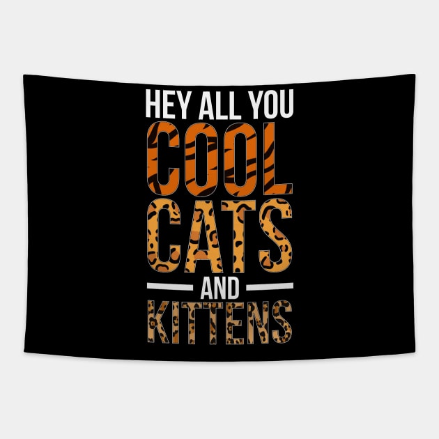 Cool Cats & Kittens (V. 2) Tapestry by fashionsforfans