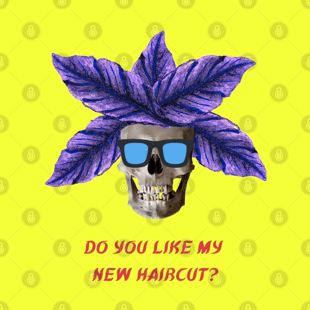 Leaf haired skull by Cosmic Story Designer