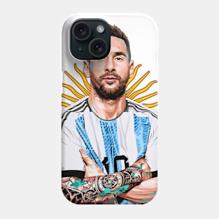 The Maestro's Legacy: A Portrait of Lionel Messi Phone Case