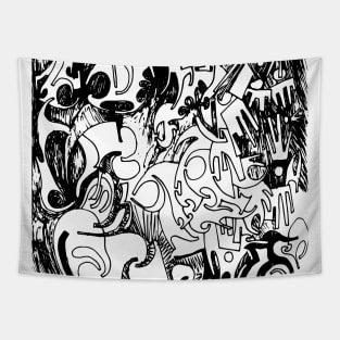 Abstract Ink Drawing #9 Tapestry