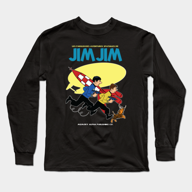 FABULEUSES AVENTURES SPATIALES DE JIMJIM & SPADDOK - Tintin - Long Sleeve T-Shirt | TeePublic